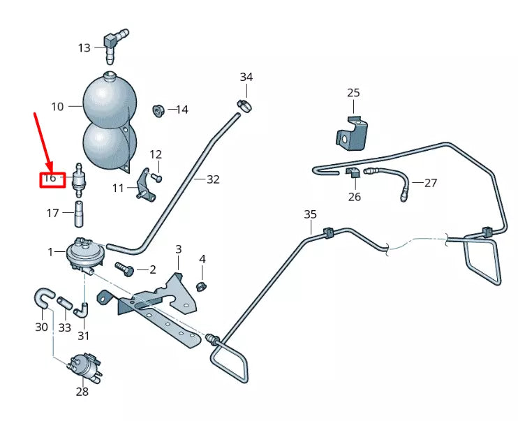 NEW VOLKSWAGEN CRAFTER 2F MK1 FUEL FILTER 2D0711982
