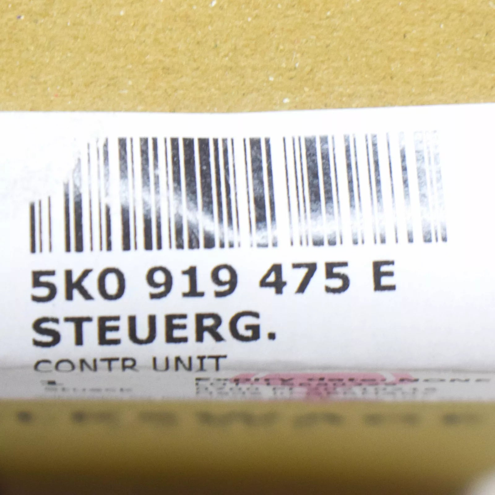 NEW VW  GOLlF VI 5K PDC PARKING DISTANCE CONTROL UNIT MODULE 5K0919475E ORIGINAL