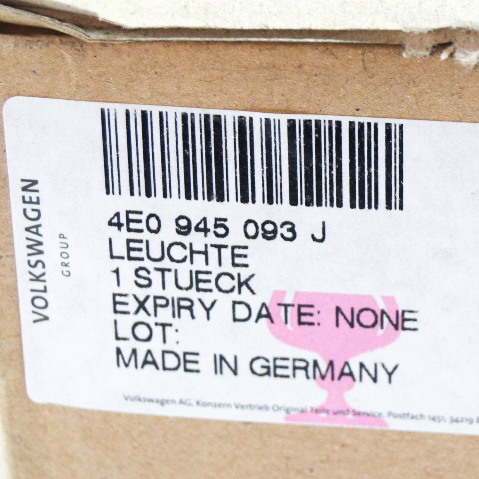 new audi a8 d3 rear left inner taillight usa 4e0945093j original