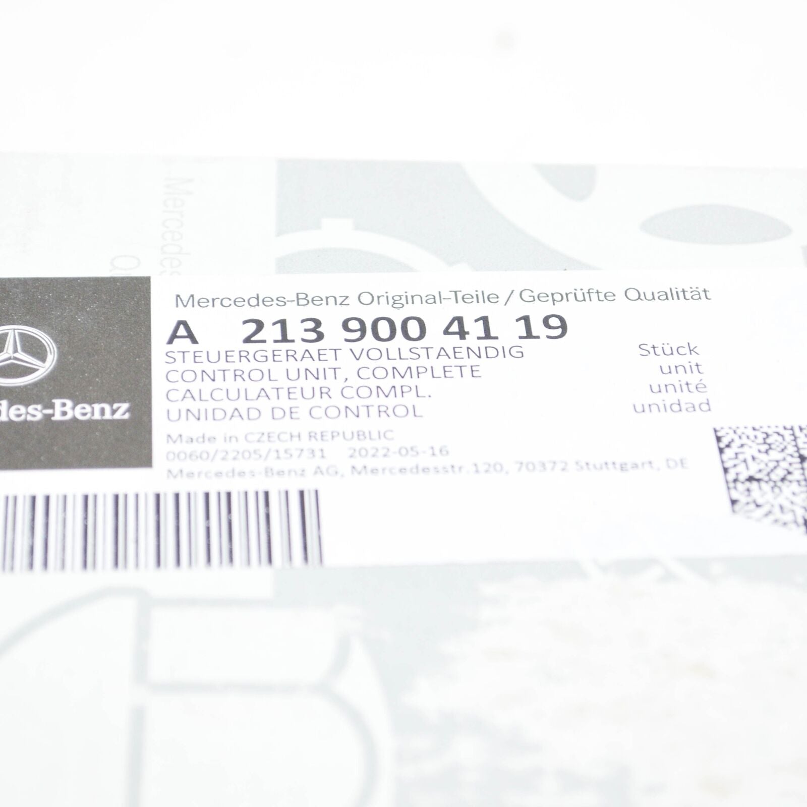 NEW MERCEDES-BENZ E W213 GEARBOX CONTROL UNIT A2139004119 ORIGINAL