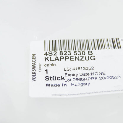 NEW AUDI R8 4S BONNET LOCK CABLE RHD 4S2823530B ORIGINAL