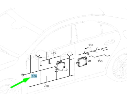 NEW MB CLA C118 FRONT LEFT DOOR WIRING HARNESS LHD A1185404715 ORIGINAL