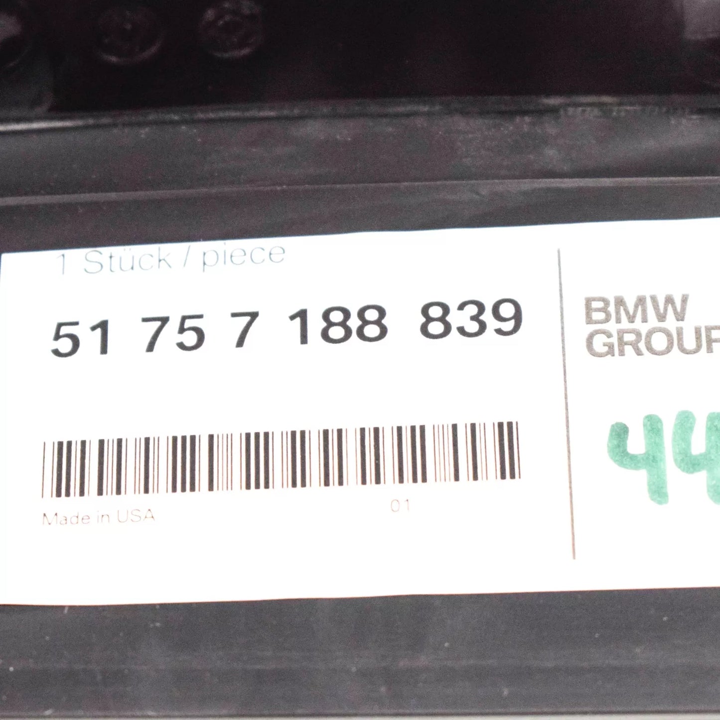 NEW BMW X6 E71 FRONT LEFT PRESSURE LIP 51757188839 7188839 ORIGINAL