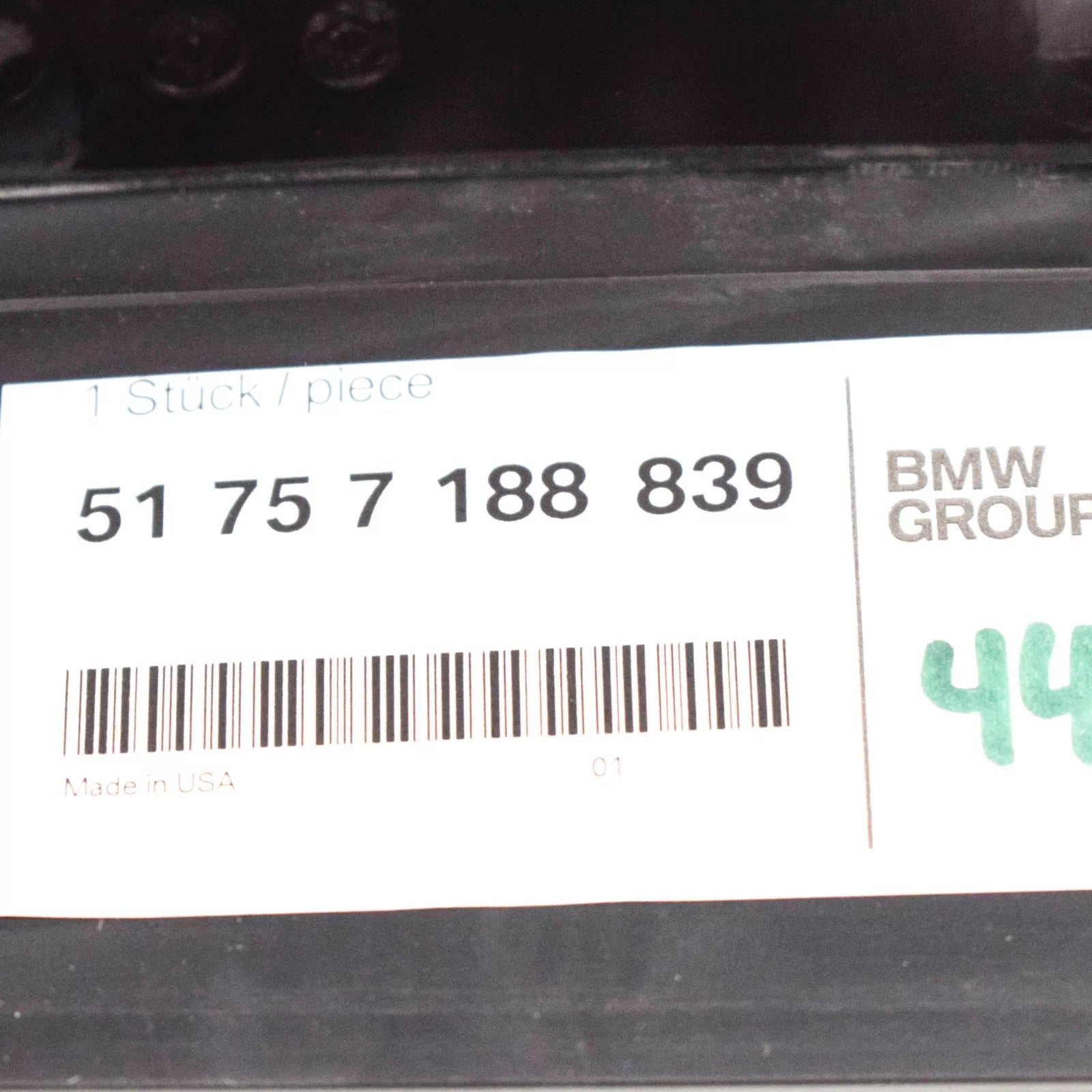 NEW BMW X6 E71 FRONT LEFT PRESSURE LIP 51757188839 7188839 ORIGINAL