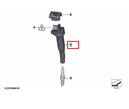 NEW BMW 5 GRAN TURISMO F07 IGNITION COIL 12138647689 ORIGINAL