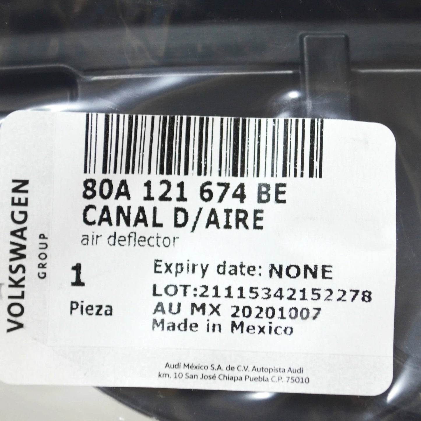 NEW AUDI Q5 FY 80A RIGHT RADIATOR AIR GUIDE 80A121674BE ORIGINAL