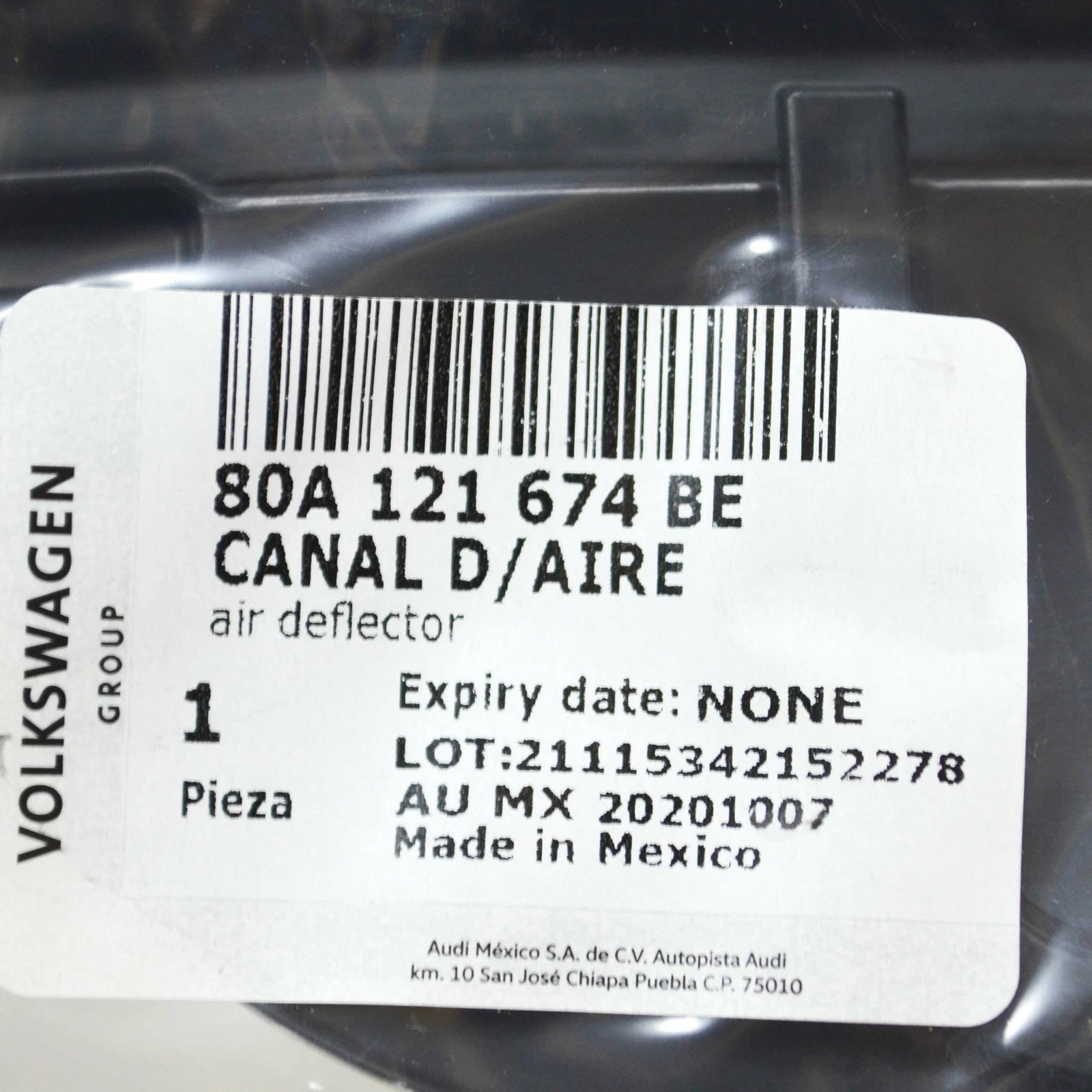 NEW AUDI Q5 FY 80A RIGHT RADIATOR AIR GUIDE 80A121674BE ORIGINAL