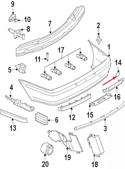 NEW BMW 3 E46 REAR BUMPER TOW HOOK EYE COVER 51127173660 2003 ORIGINAL