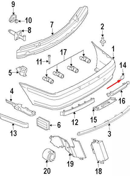 NEW BMW 3 E46 REAR BUMPER TOW HOOK EYE COVER 51127173660 2003 ORIGINAL