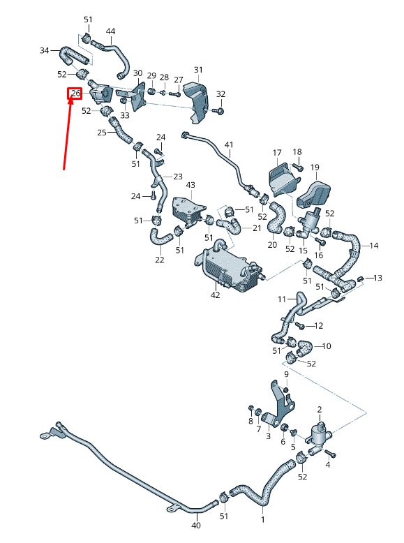 new vw touareg cr engine auxiliary water pump 4n0121601a original