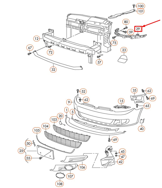 NEW VOLKSWAGEN GOLF MK6 FRONT BUMPER LEFT GUIDE PIECE 1K9807571D ORIGINAL
