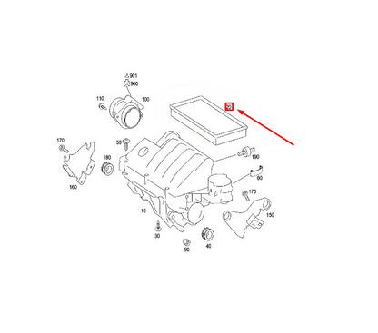 new audi q7 4l air filter 7l0129620a original