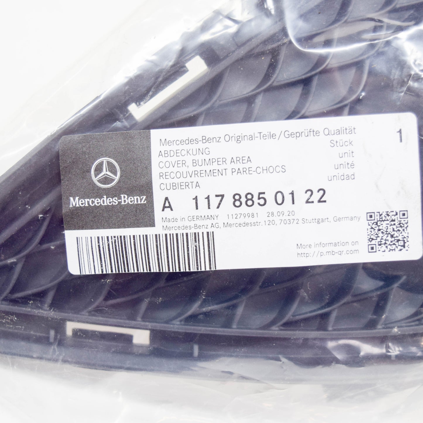 new mb cla c117 front left fog light bumper grille a1178850122 original