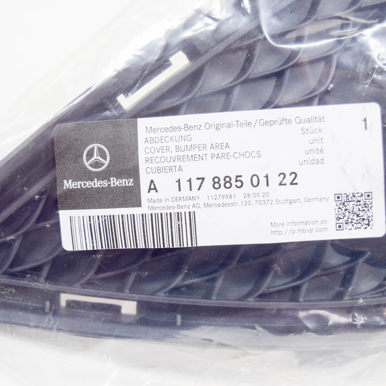 new mb cla c117 front left fog light bumper grille a1178850122 original