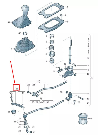 NEW AUDI A5 8T SELECTOR CONNECTING ROD 8K0711429 ORIGINAL
