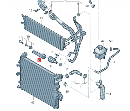 NEW VW MULTIVAN T7 STM STN ADDITIONAL COOLANT PUMP BRACKET 7E0121079AB ORIGINAL