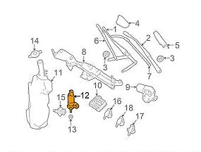 NEW MB GL X164 WINDSCREEN WASHER FLUID TANK PUMP A1648690321 ORIGINAL