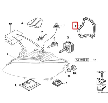 NEW BMW 3 E90 HEADLIGHT LOW BEAM CAP COVER 63117182395 7182395 ORIGINAL