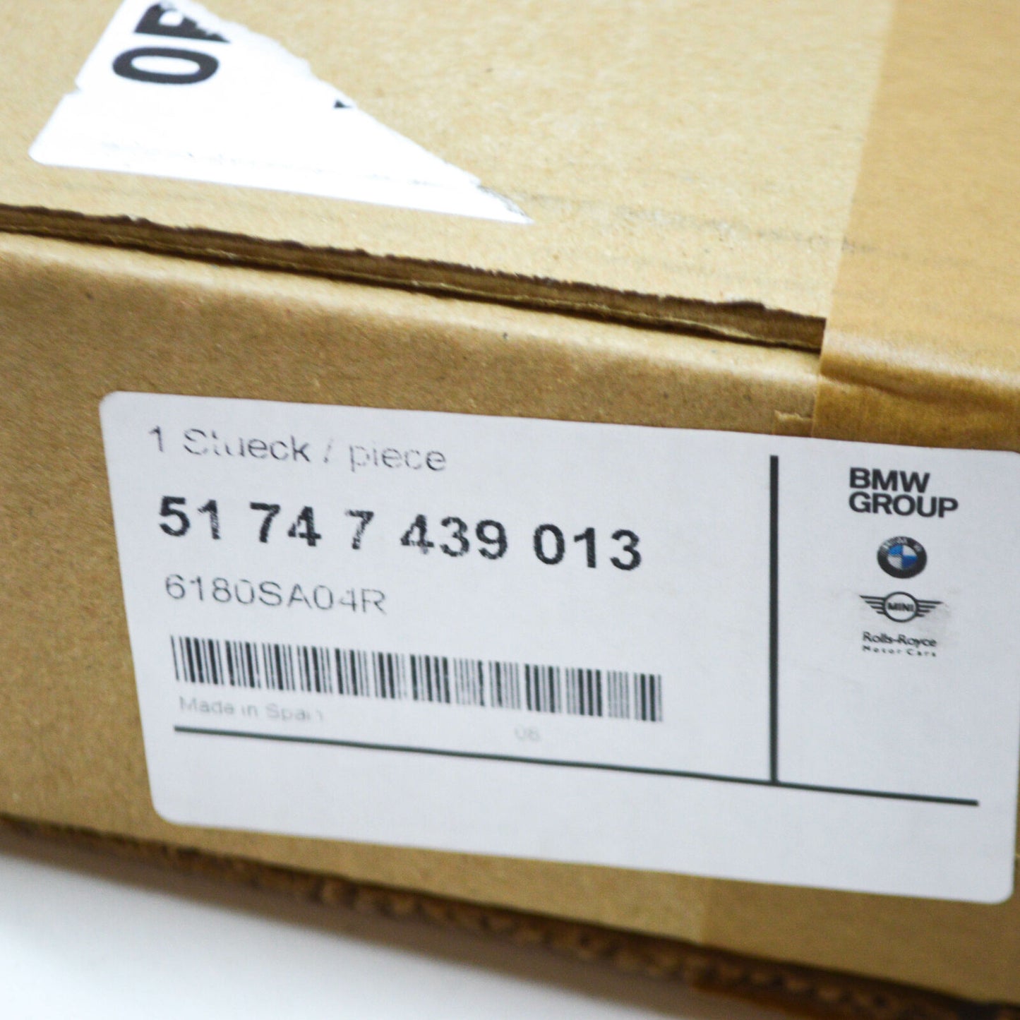 new bmw 5 g30 front left sidewall air duct trim 51747439013 original