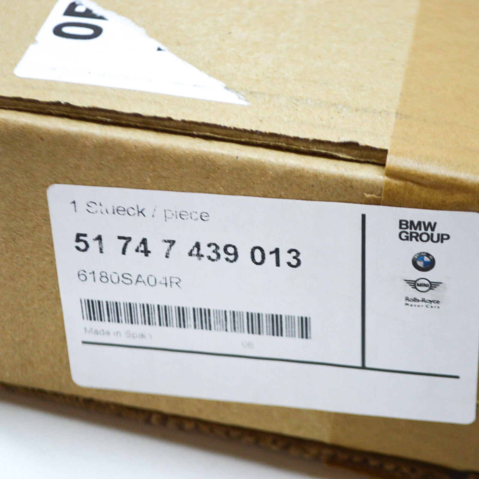 new bmw 5 g30 front left sidewall air duct trim 51747439013 original