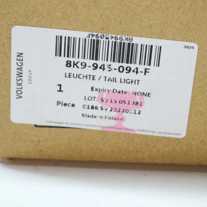 NEW AUDI A4 ALLROAD B8 REAR RIGHT TAILLIGHT LED LAMP 8K9945094F ORIGINAL