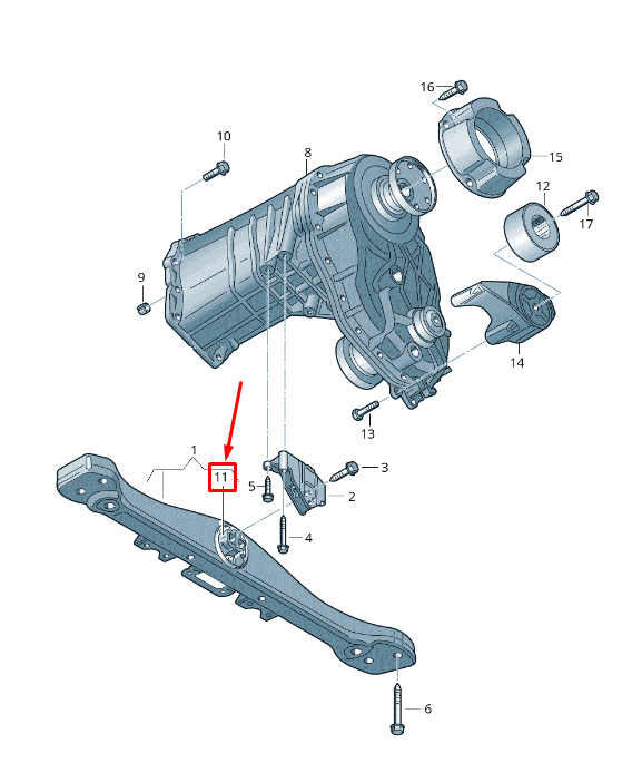 new vw touareg 7p automatic transmission gearbox mount 7l0399249c original