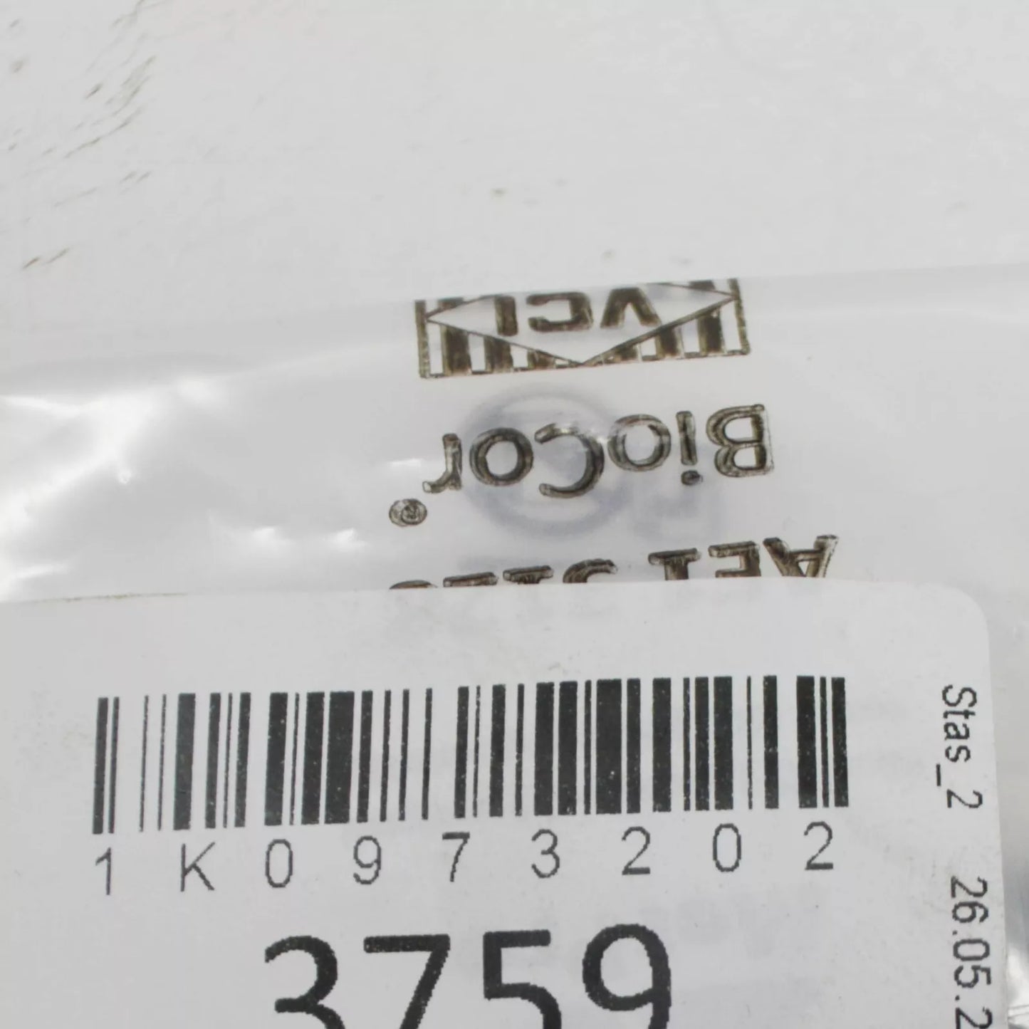 NEW AUDI A3 8P FLAT CONTACT HOUSING 2 PIN 1K0973202 ORIGINAL