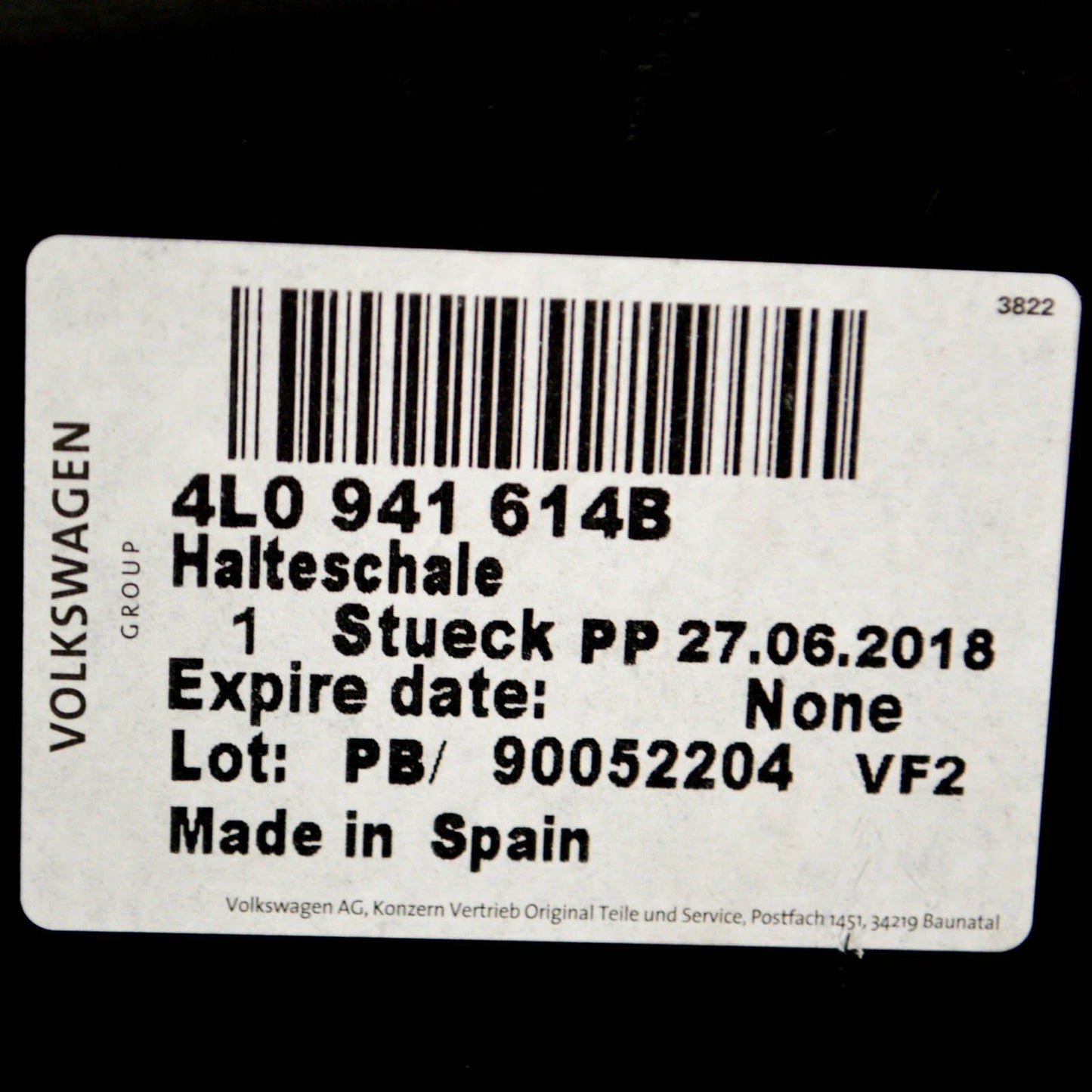 NEW AUDI Q7 4L HEADLIGHT BRACKET MOUNT RIGHT SIDE 4L0941614B 2015 ORIGINAL