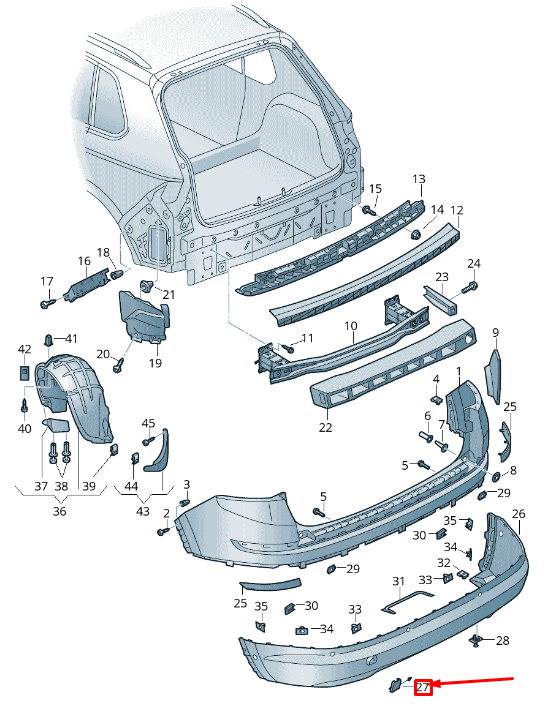 new skoda kodiaq ns rear towing eye cover 5658074419b9 original
