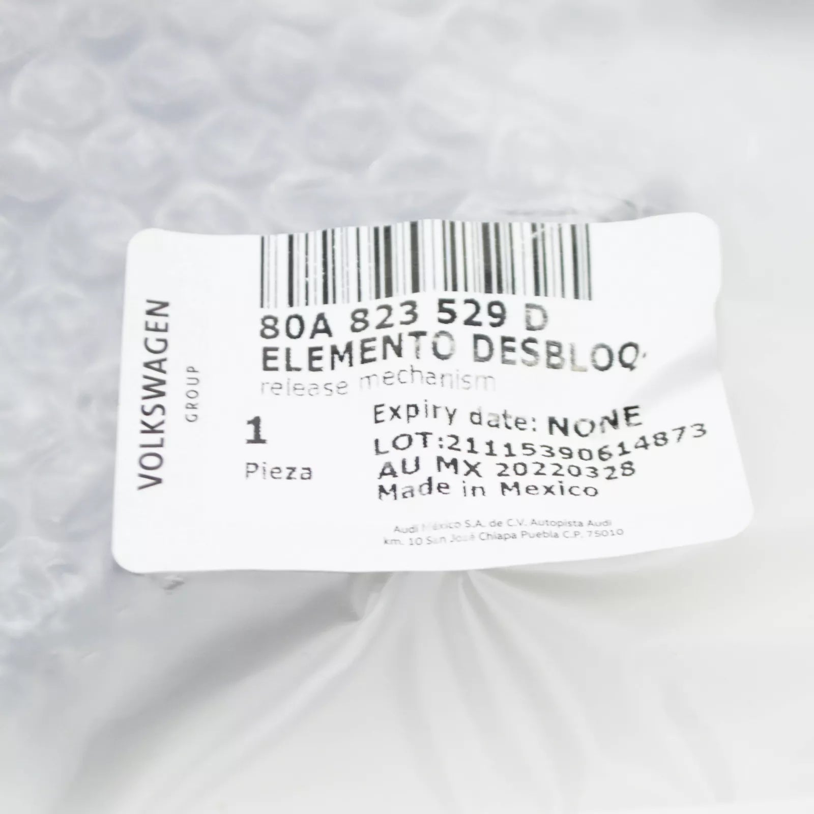 NEW AUDI Q5 80A FRONT BONNET HOOD LID LOCK RELEASE CABLE 80A823529D ORIGINAL