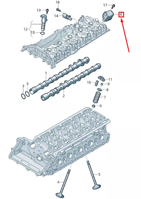 NEW AUDI A3 8V CAMSHAFT SOLENOID VALVE 07K906048D ORIGINAL