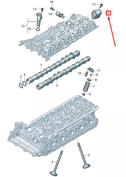 NEW AUDI A3 8V CAMSHAFT SOLENOID VALVE 07K906048D ORIGINAL