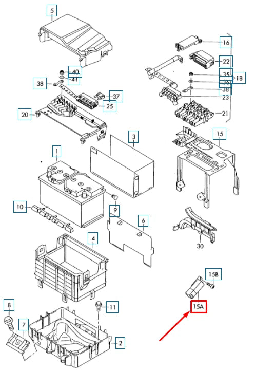 NEW VW POLO 9N GLOW PLUG CONTROL MODULE 038907281C ORIGINAL