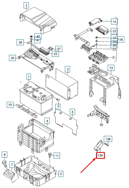NEW VW POLO 9N GLOW PLUG CONTROL MODULE 038907281C ORIGINAL