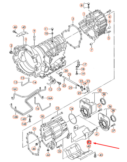 NEW AUDI A4 B7 GEARBOX GUARD PLATE 4E0301325A ORIGINAL