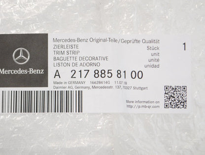 NEW MERCEDES-BENZ S C217 FRONT BUMPER LEFT CHROME MOULDING A2178858100 ORIGINAL