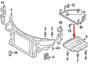NEW AUDI TT 8J ENGINE UNDERBODY COVER 8J7825237 2010 ORIGINAL