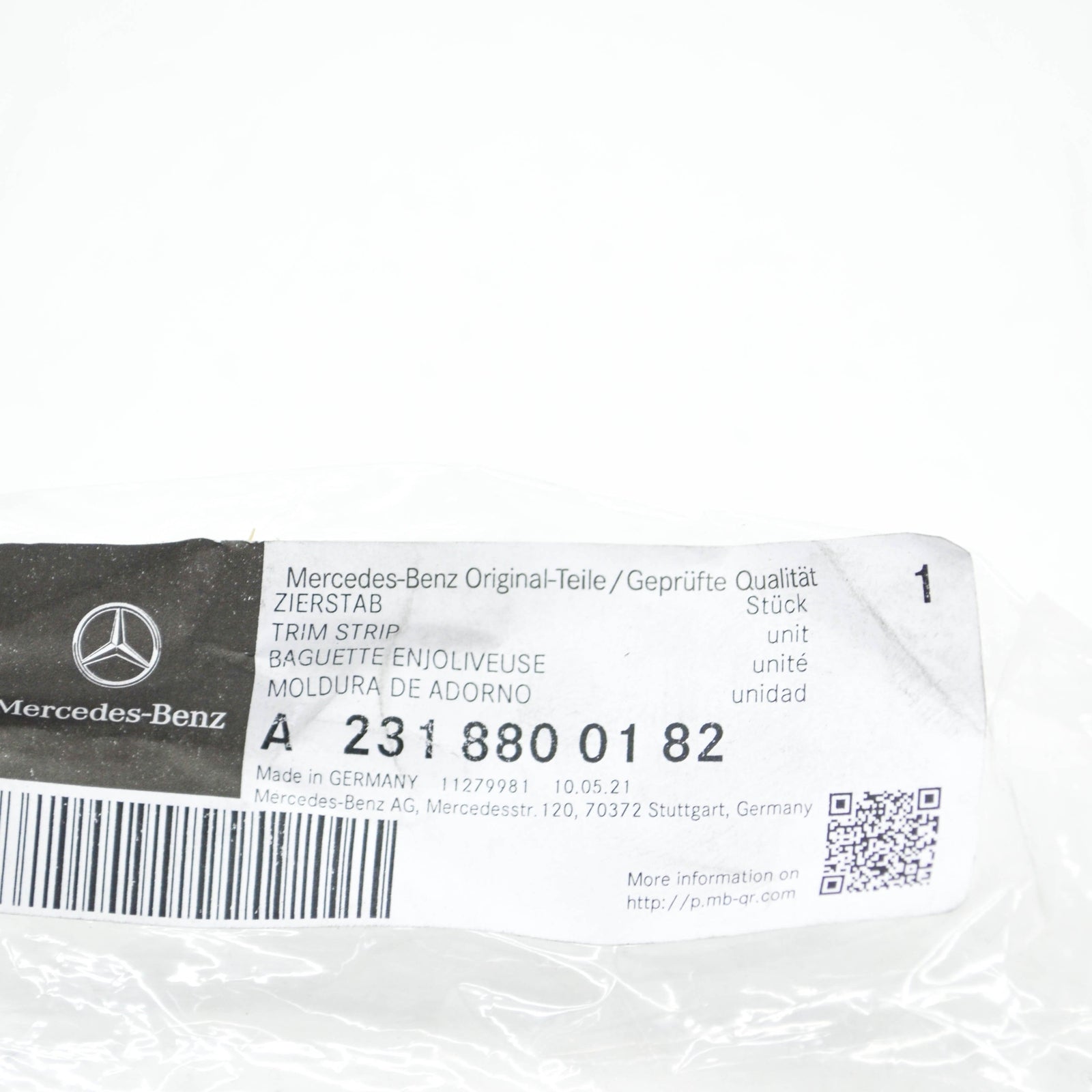 NEW MERCEDES-BENZ SL R231 RADIATOR GRILLE SHELL RIGHT TRIM A2318800182 ORIGINAL