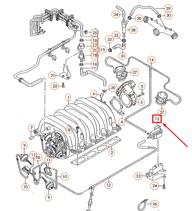 NEW VOLKSWAGEN PHAETON 3D SOLENOID VALVE 077906283E