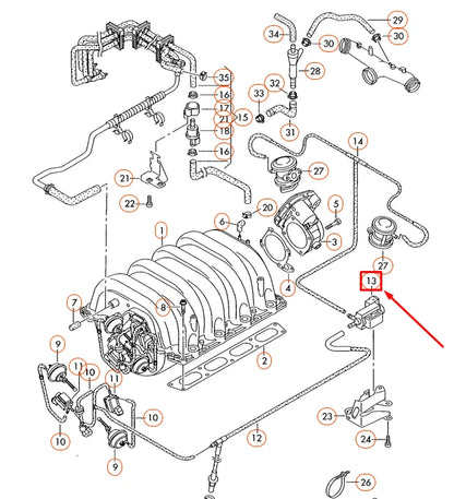 NEW VOLKSWAGEN PHAETON 3D SOLENOID VALVE 077906283E