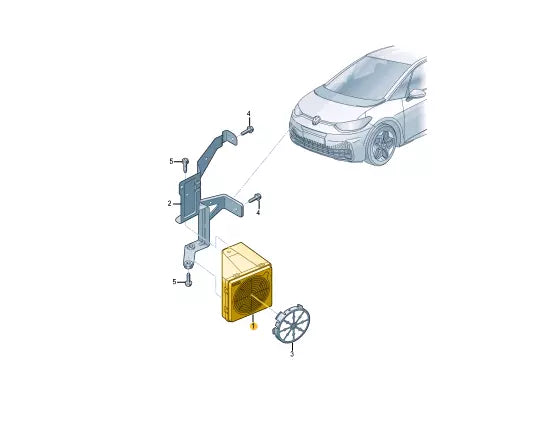 NEW VW ID.3 E11 ENGINE SOUND CONTROL UNIT SOUND GENERATOR 10A035335C ORIGINAL
