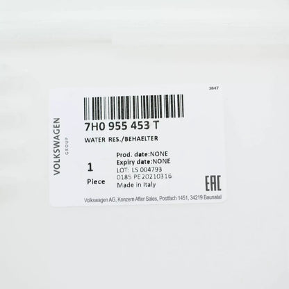 NEW VOLKSWAGEN TP T5 WINDSHIELD WASHER RESERVOIR FLUID TANK 7H0955453T