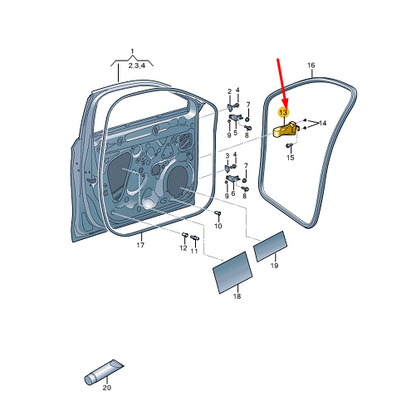 new cupra formentor front door catch 5ff837179 original