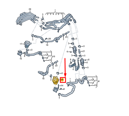 new audi q4 e-tron engine coolant pump 1ea965567m original