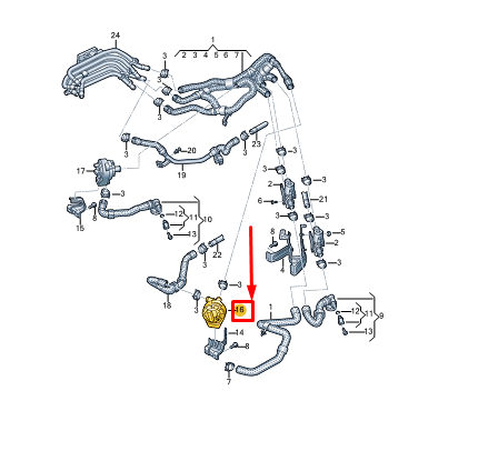 new audi q4 e-tron engine coolant pump 1ea965567m original