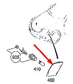 NEW MERCEDES-BENZ C-CLASS W204 FRONT BUMPER LEFT MARKER LIGHT A2048200121
