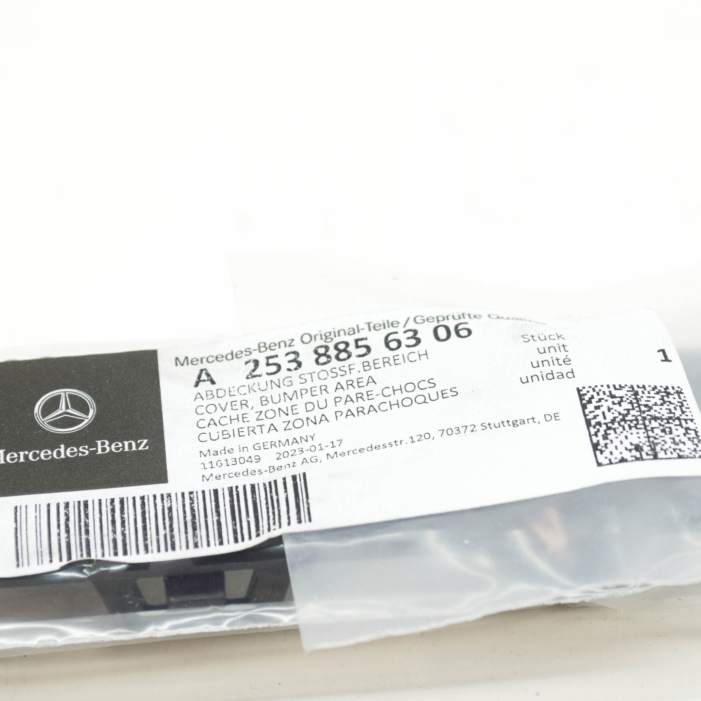 NEW MERCEDES-BENZ GLC C253 FRONT LEFT BUMPER COVER AREA A2538856306 ORIGINAL