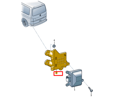 NEW VOLKSWAGEN MULTIVAN T7 LANE CHARGE ASSIST LEFT BRACKET 7LA937147 ORIGINAL