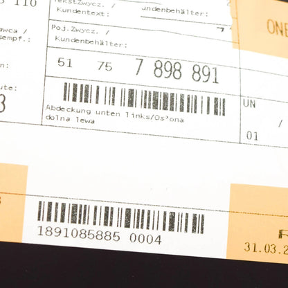 NEW BMW 7 F01 M FRONT WHEEL ARCH LEFT SPLASH COVER 51757898891 7898891 ORIGINAL