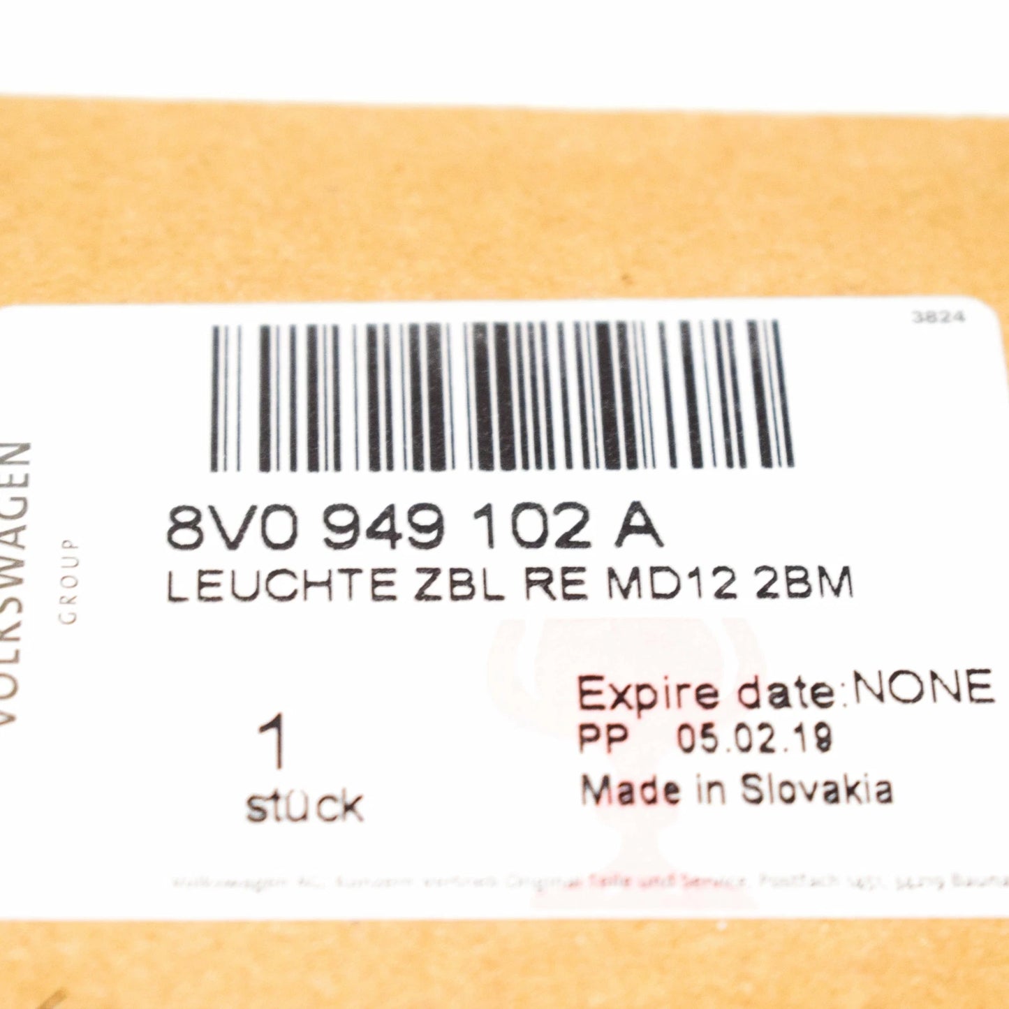 NEW AUDI A3 8V FRONT RIGHT WING MIRROR TURN INDICATOR 8V0949102C